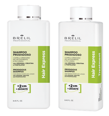 Brelil Haircur Hair Express Shampoo. Increase speed of Hair Growth (Part of Set)
