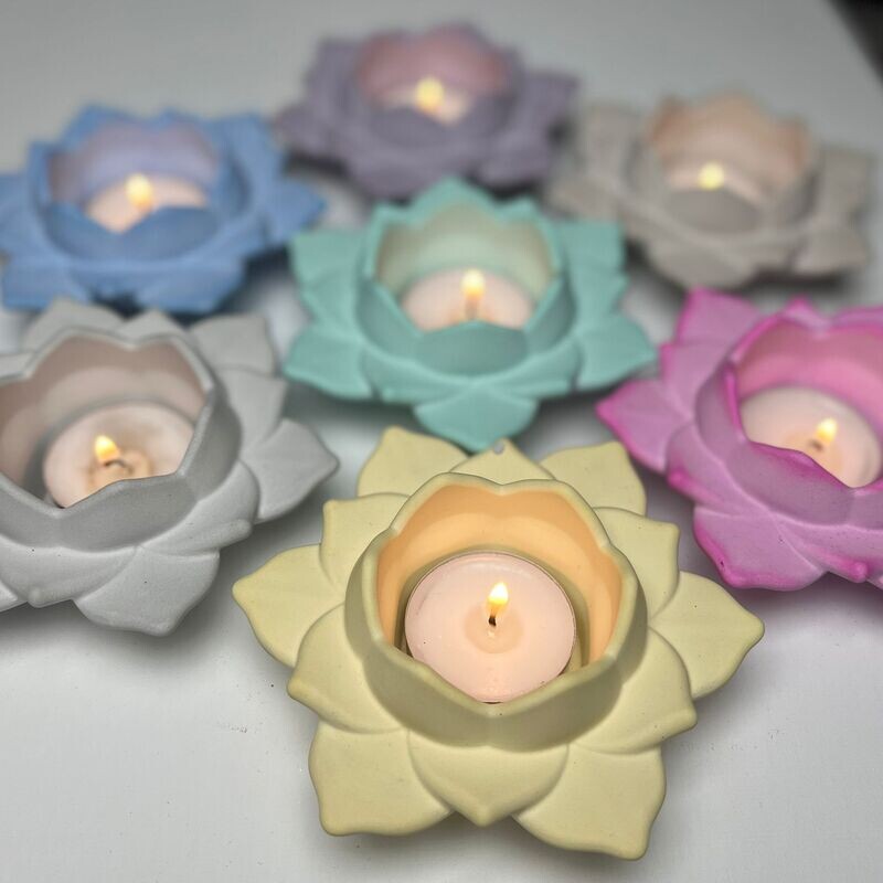 Lotus Flower Tealight Candle Holder