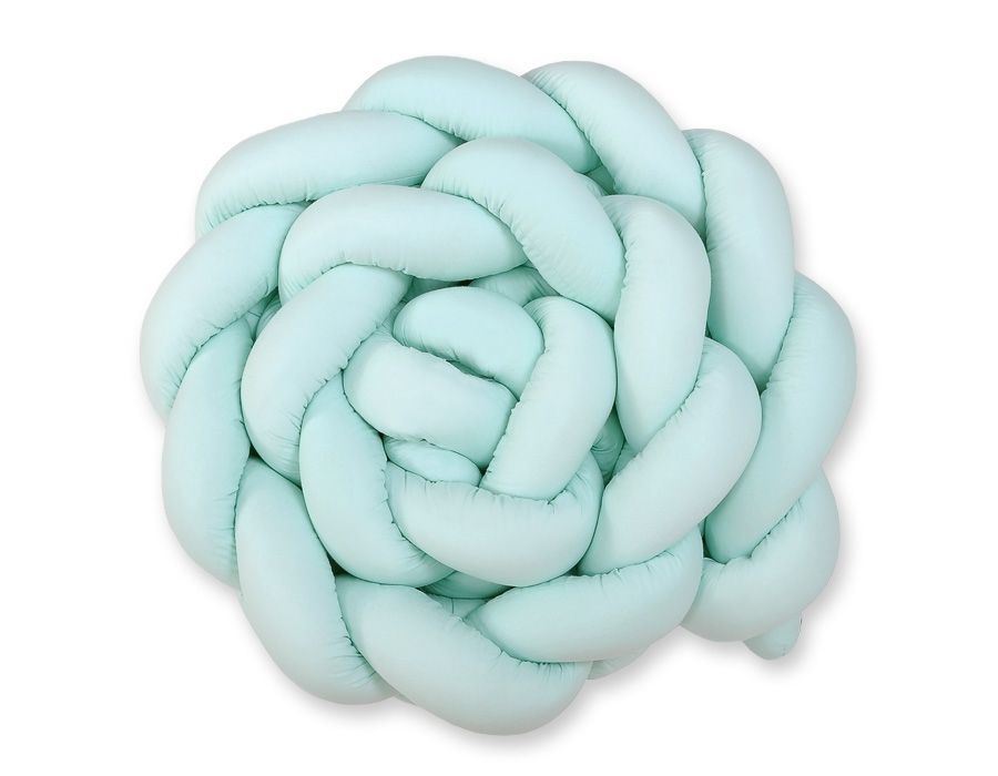 Tour de lit tressé XXL - 360 cm menthe
