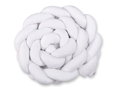 Tour de lit tressé XXL - 360 cm blanc