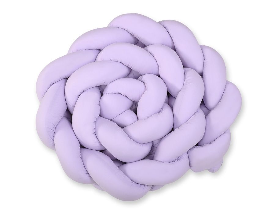 Tour de lit tressé XXL - 360 cm mauve