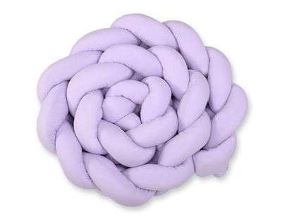 Tour de lit tressé XXL - 360 cm mauve
