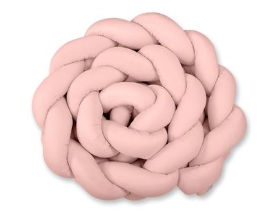 Tour de lit tressé XXL - 360 cm rose poudré