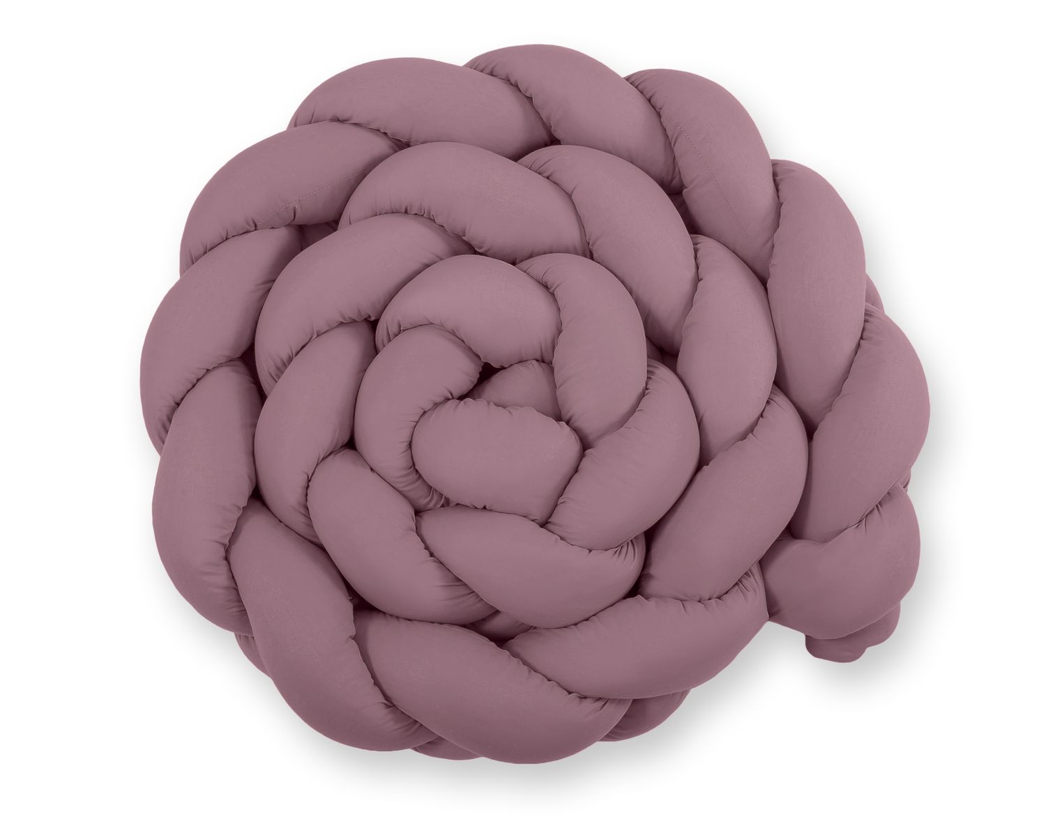 Tour de lit tressé XXL - 360 cm rose foncé retro