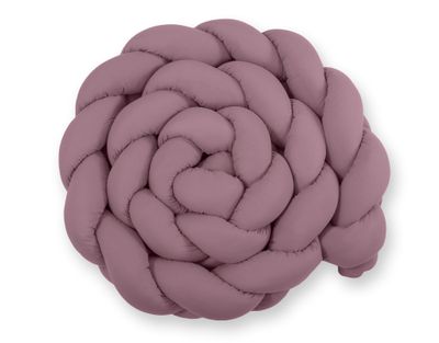 Tour de lit tressé XXL - 360 cm rose foncé retro