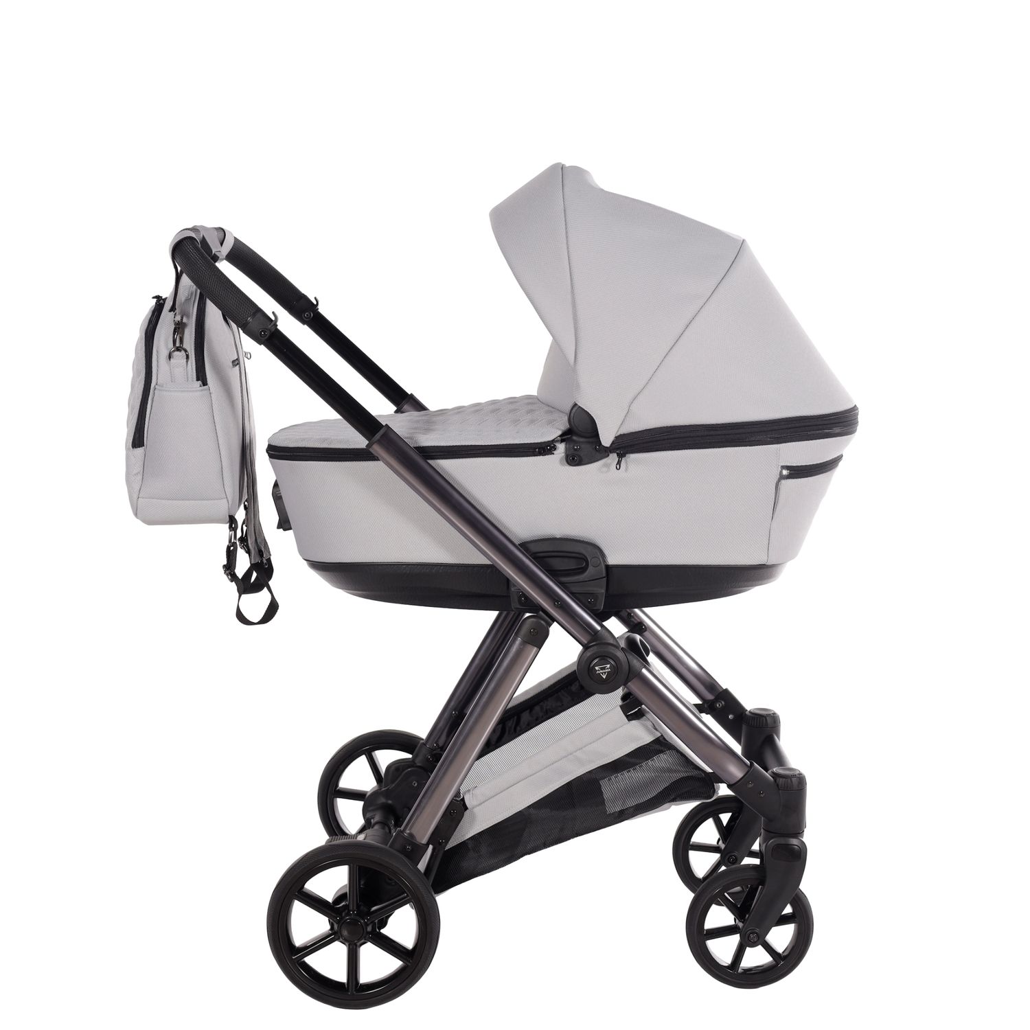 Junama Space V3 01 gris - trio compact, idéal pour tram, métro et vie citadine