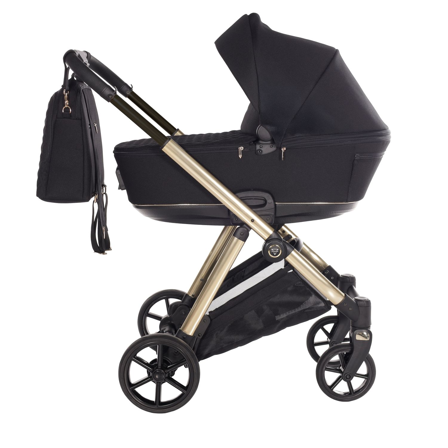 Junama Space V3 04 noir - trio compact, idéal pour tram, métro et vie citadine