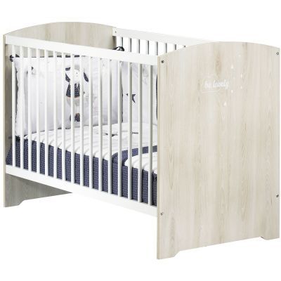 Lit bébé 0-2 ans beige hêtre cendré