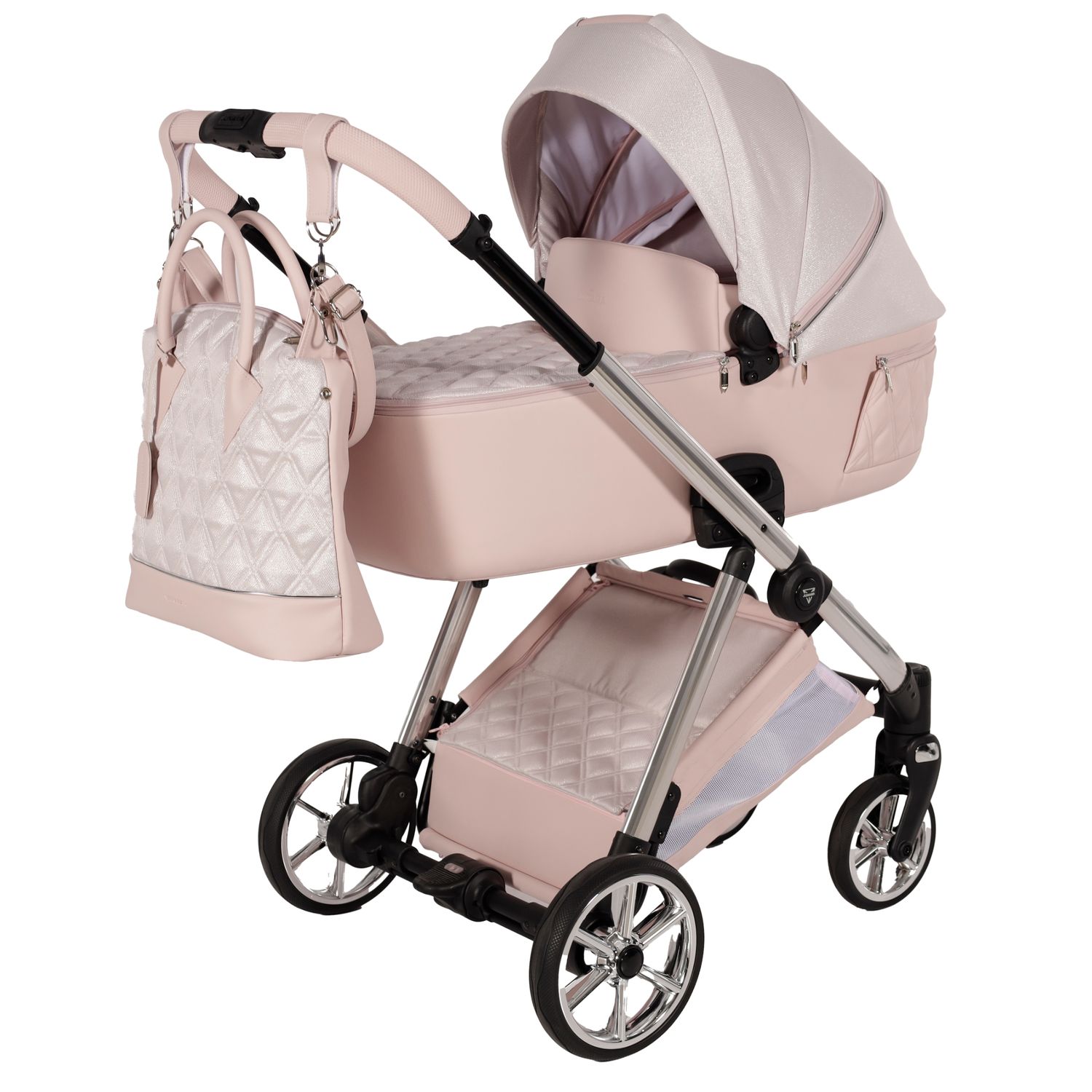 Junama Ellegante LAMÉ 01 pink - 3en1 brillante et compacte
