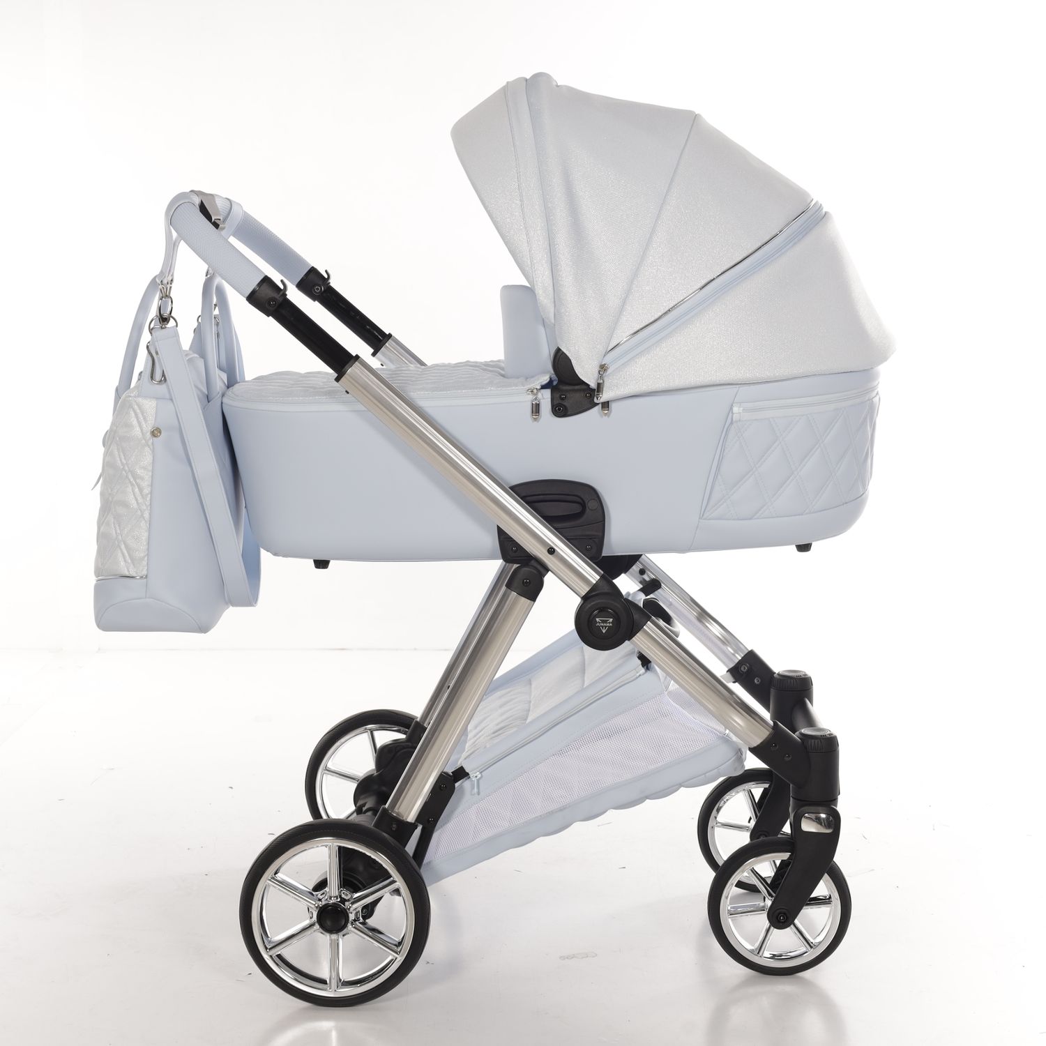 Junama Ellegante LAMÉ 03 blue - 3en1 brillante et compacte