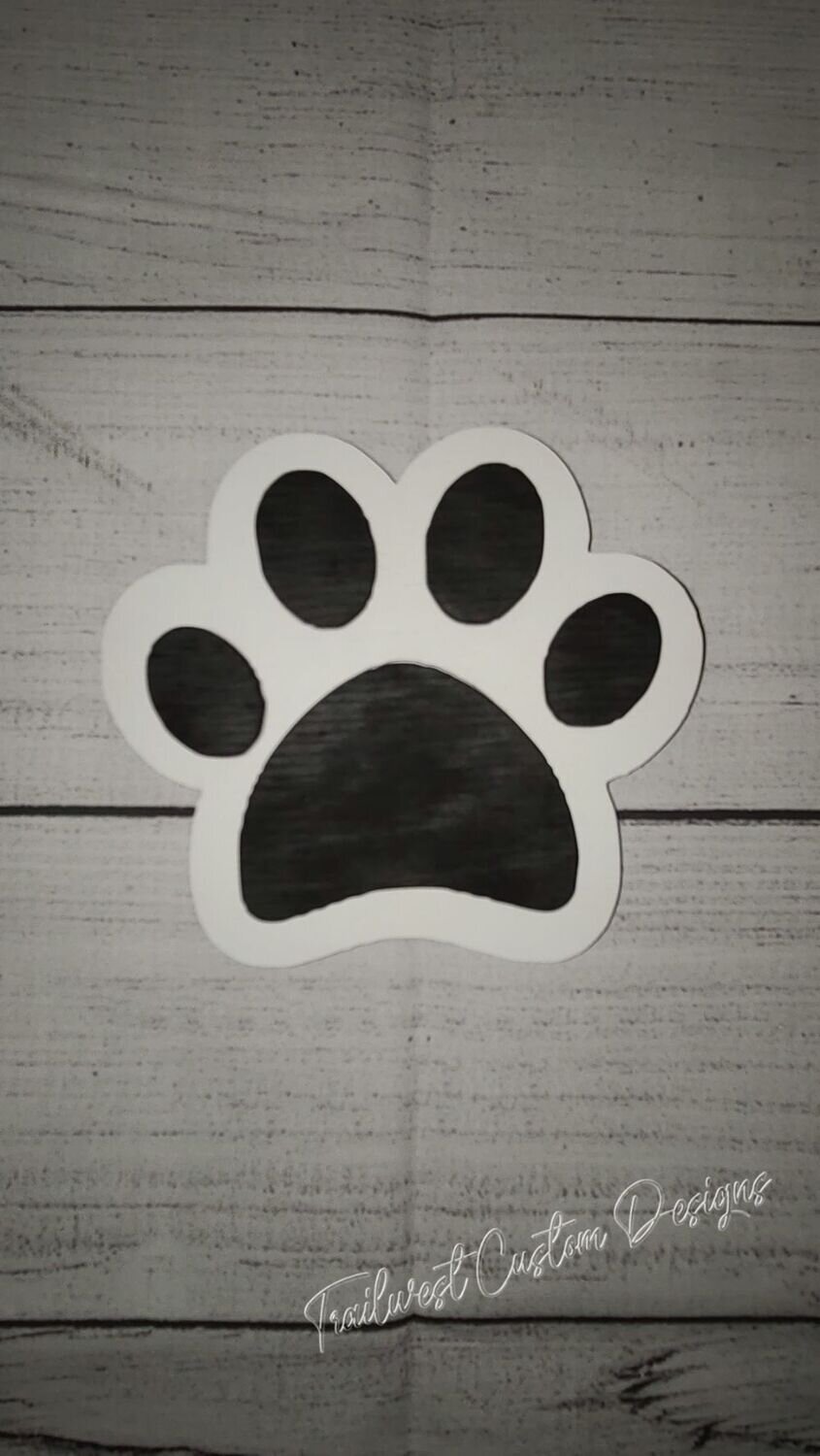 Interchangeable Paw Print