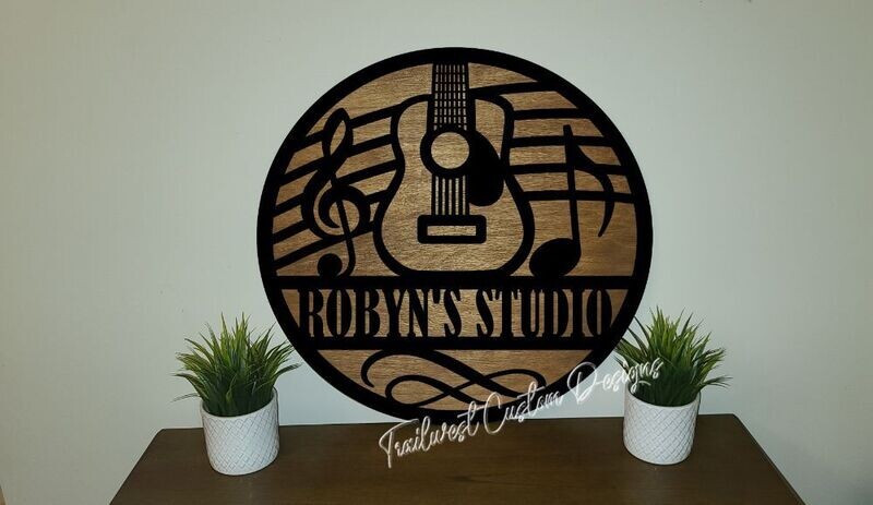 Acoustic Guitar Monogram