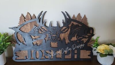 Duck Buck Bass Monogram