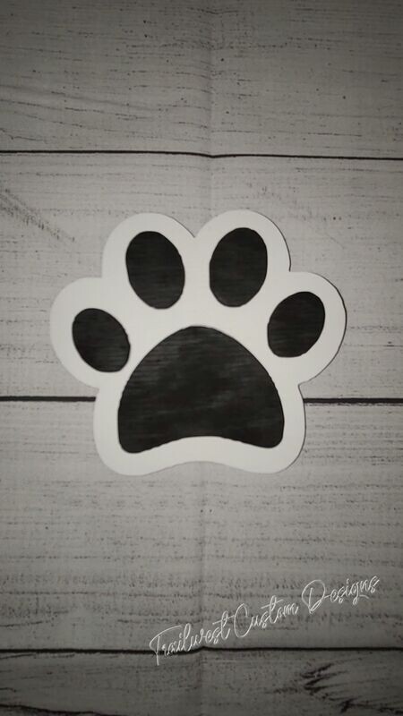 Interchangeable Paw Print