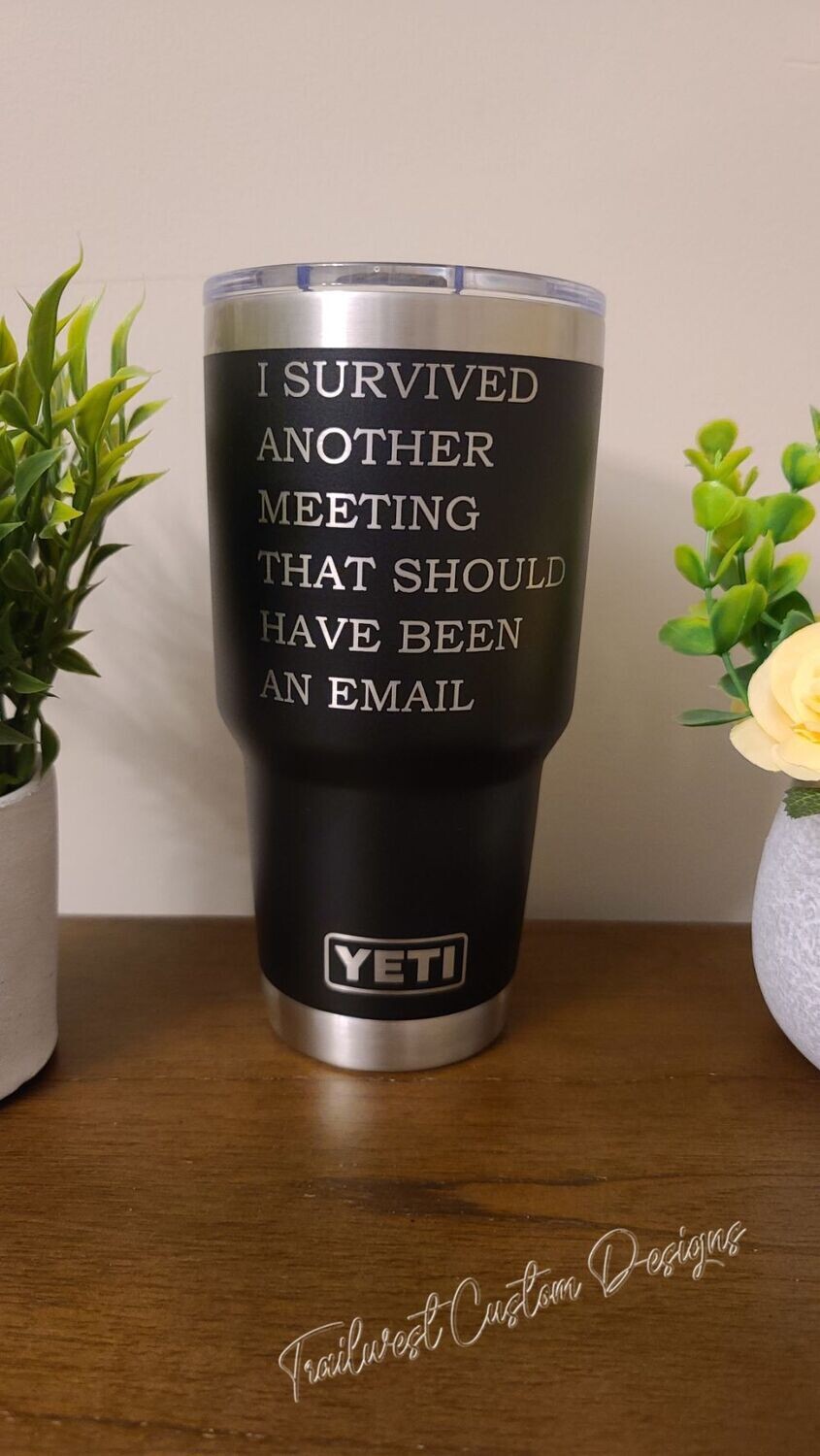 Laser Engraved Yeti Rambler® 30-oz Tumbler with MagSlider™ lid