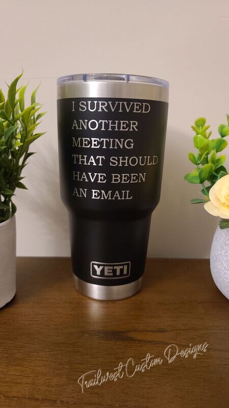 Laser Engraved Yeti Rambler® 30-oz Tumbler with MagSlider™ lid