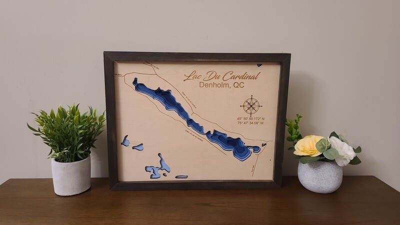 Lac Du Cardinal 3D-Lake Maps Lac Du Cardinal 3D-Lake Maps
