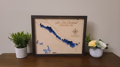 Lac Du Cardinal 3D-Lake Maps