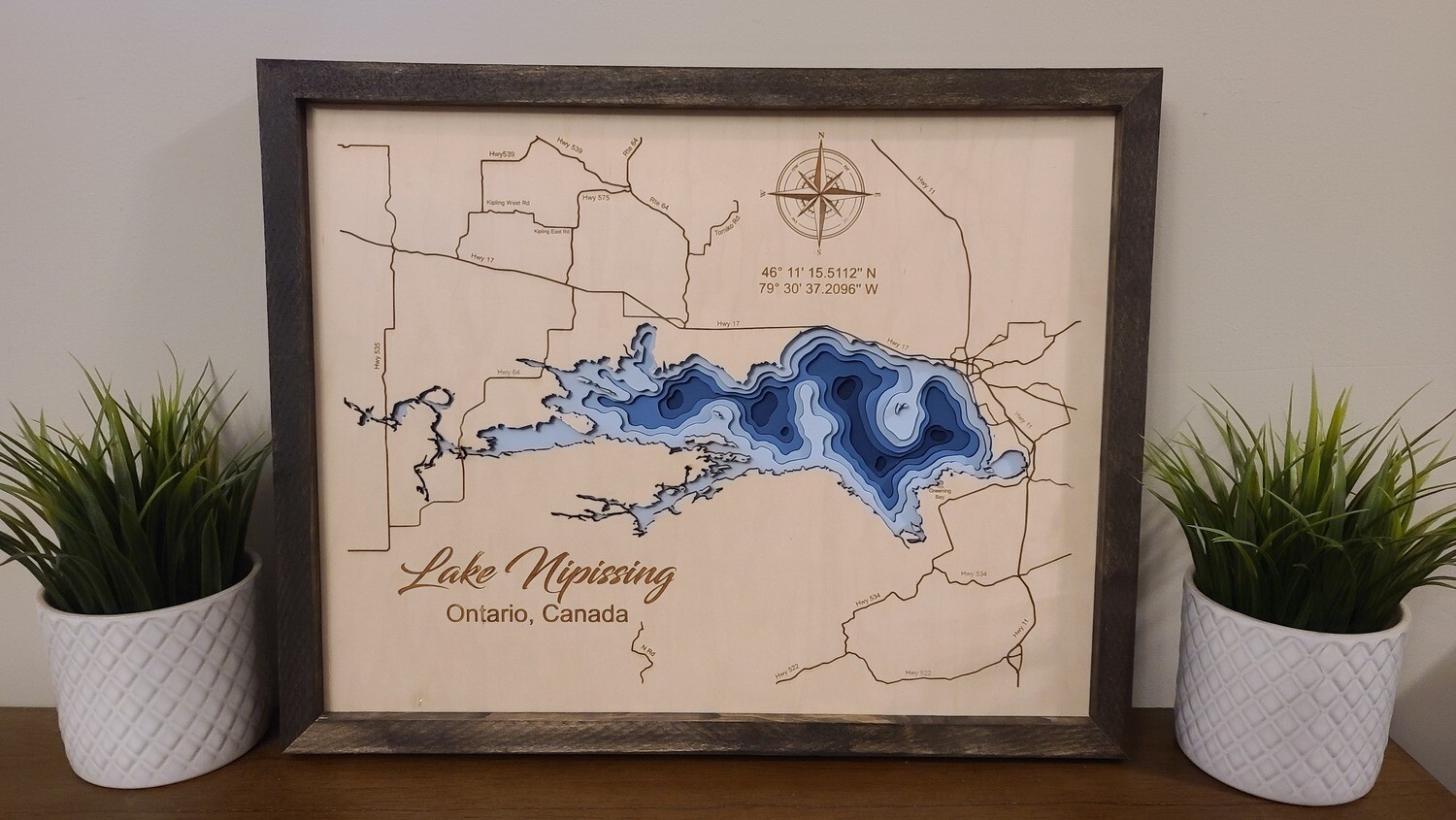 Lake Nipissing 3D-Lake Maps