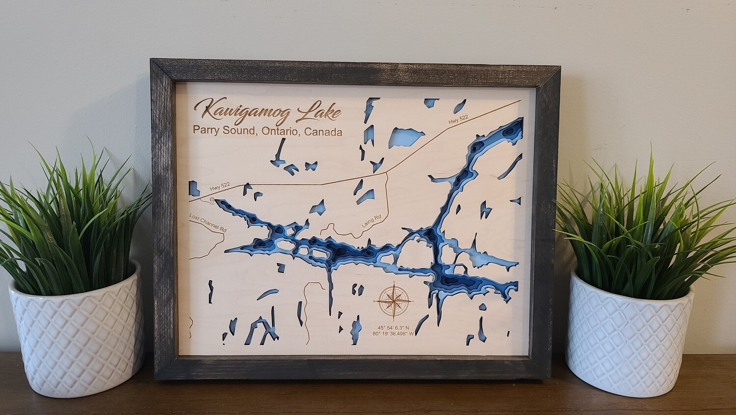 Kawigamog Lake 3D-Lake Maps