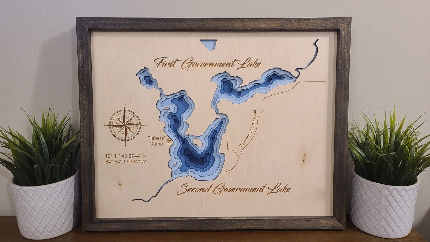 First &amp; Second Government Lake 3D-Lake Maps