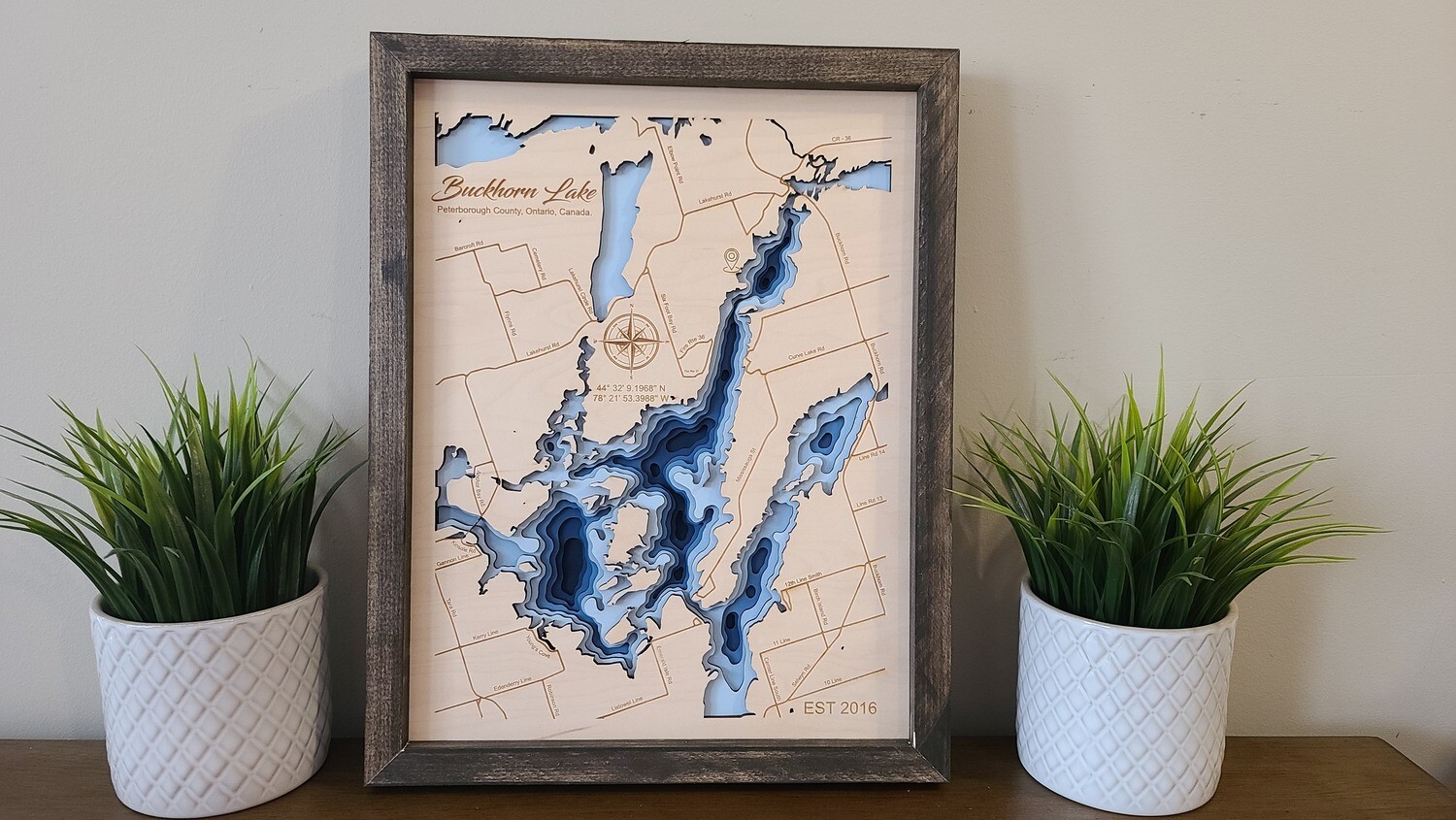 Buckhorn Lake 3D-Lake Maps