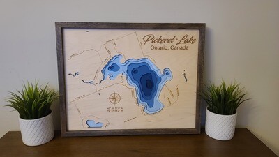 Pickerel Lake 3D-Lake Maps