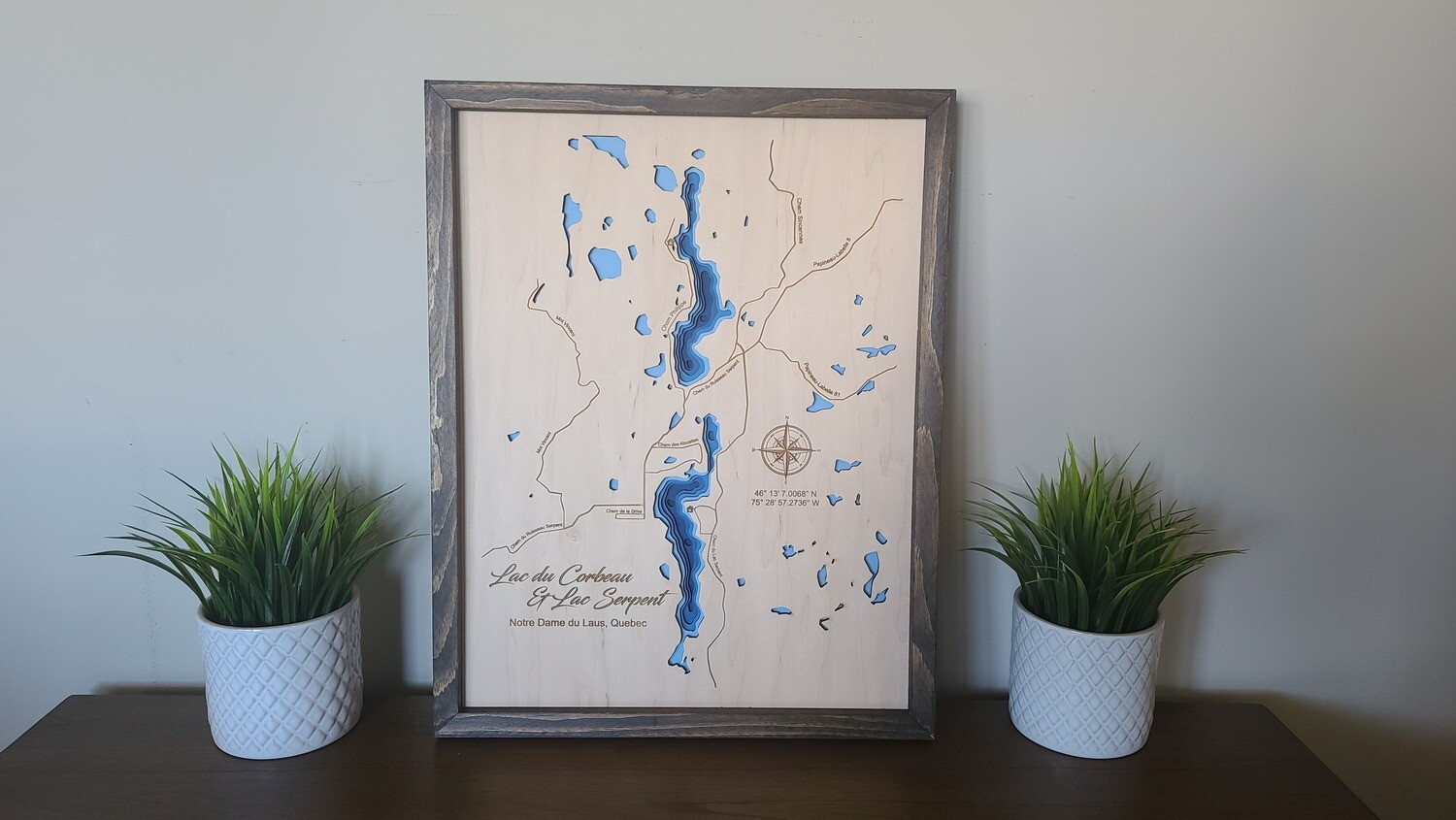 Lac du Corbeau et Lac Serpent 3D-Lake Maps