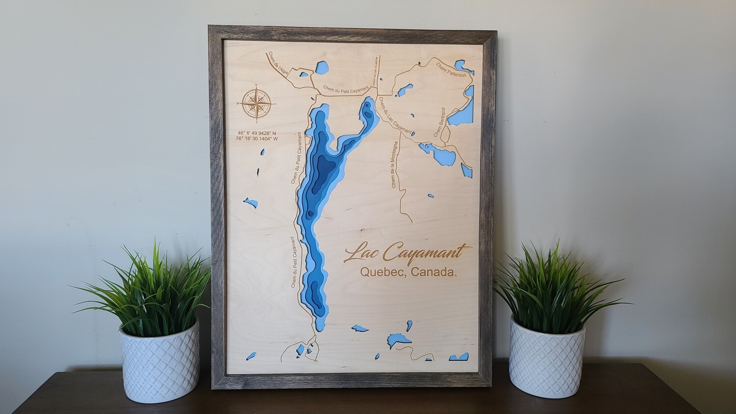 Lac Cayamant 3D-Lake Maps