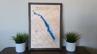 Muskrat Lake 3D-Lake Maps