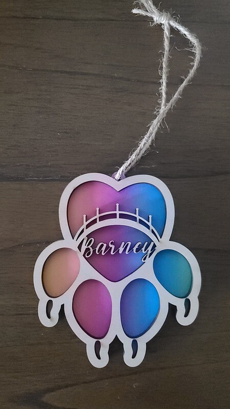 Personalized Rainbow Bridge Ornament - Pet Ornament