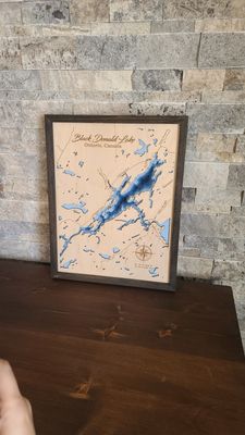 Black Donald Lake 3D-Lake Maps