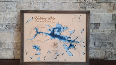 Koshlong Lake 3D-Lake Maps