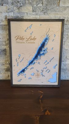Pike Lake 3D-Lake Maps