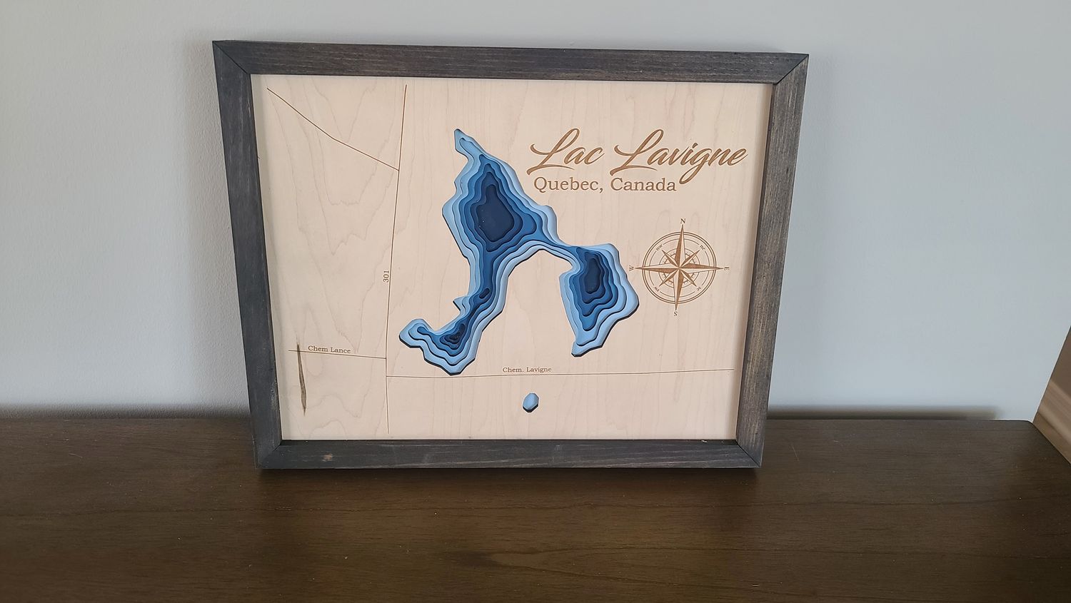 Lac Lavigne Lake 3D-Lake Maps