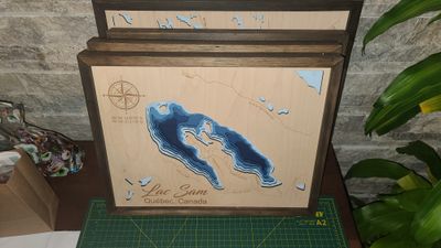 Lac Sam - Quebec  3D-Lake Maps