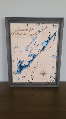 Canonto &amp; Palmerston Lake 3D-Lake Maps
