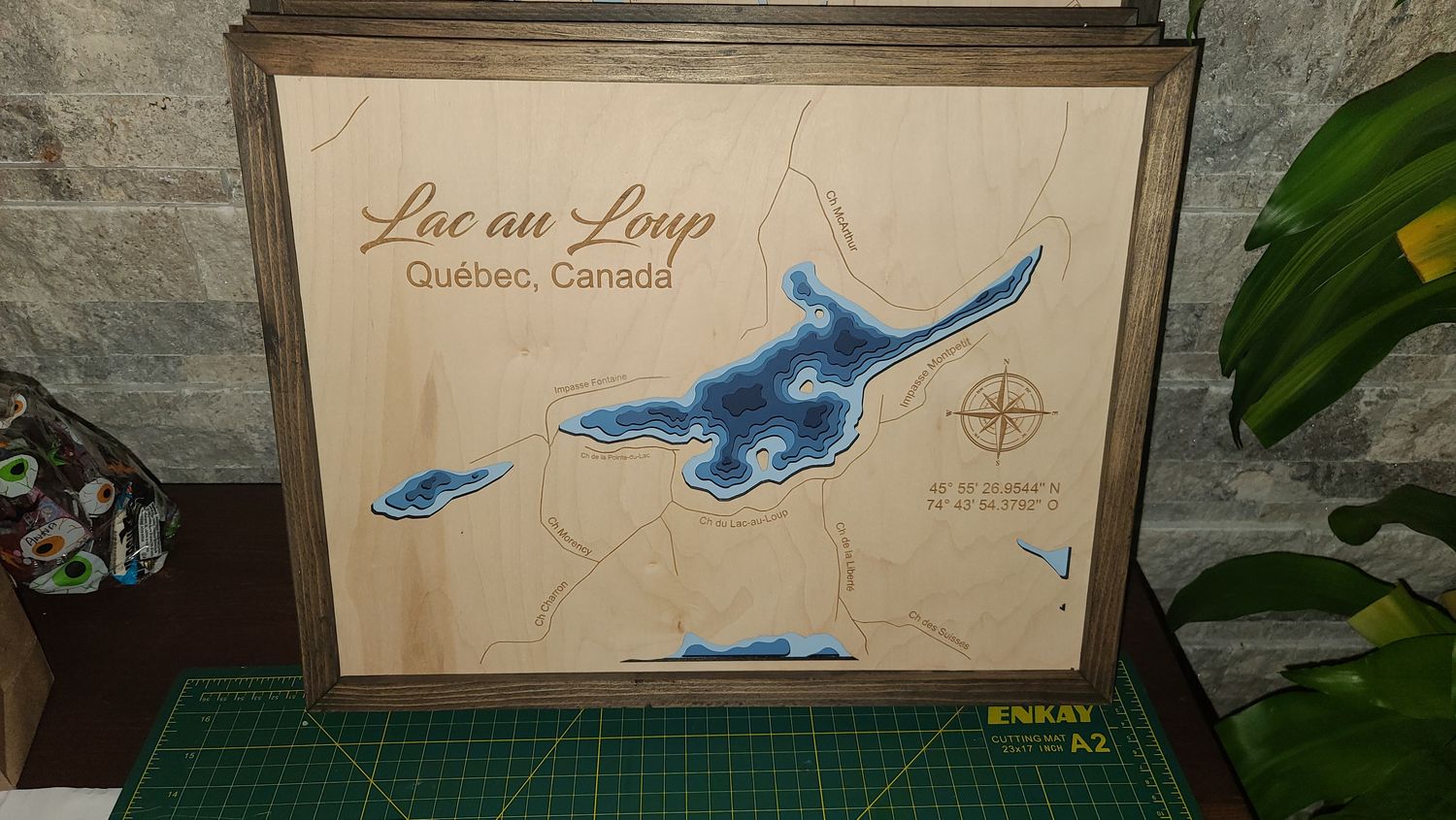 Lac au Loup - Quebec  3D-Lake Maps