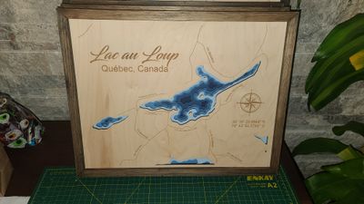 Lac au Loup - Quebec  3D-Lake Maps