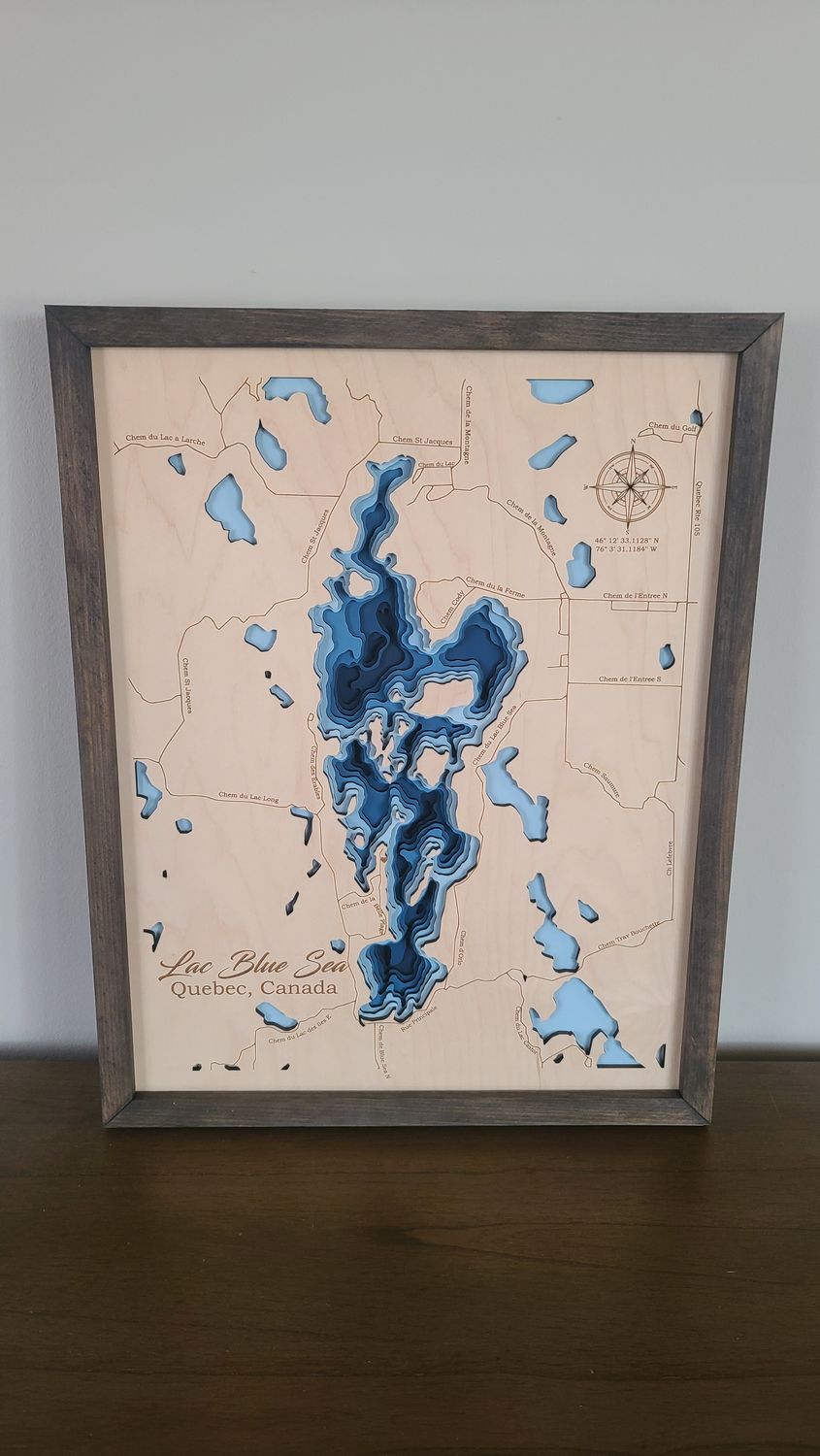 Lac Blue Sea 3D-Lake Maps