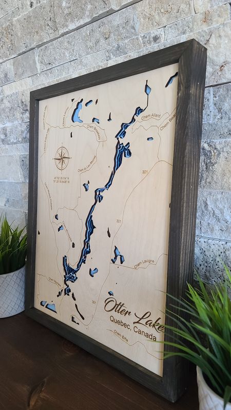 Otter Lake Quebec 3D-Lake Maps