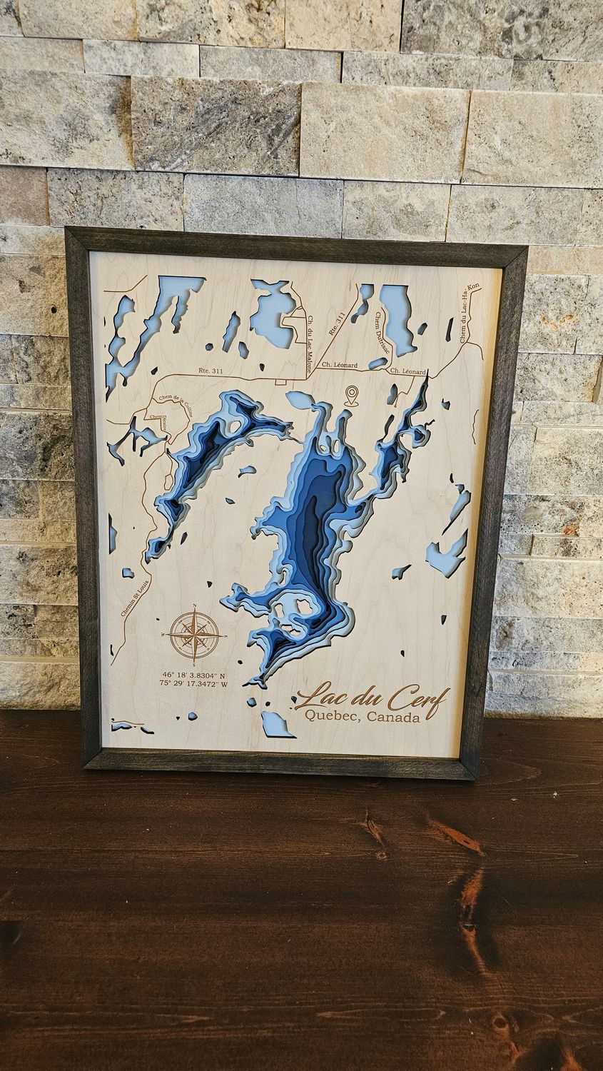 Lac du Cerf 3D-Lake Maps