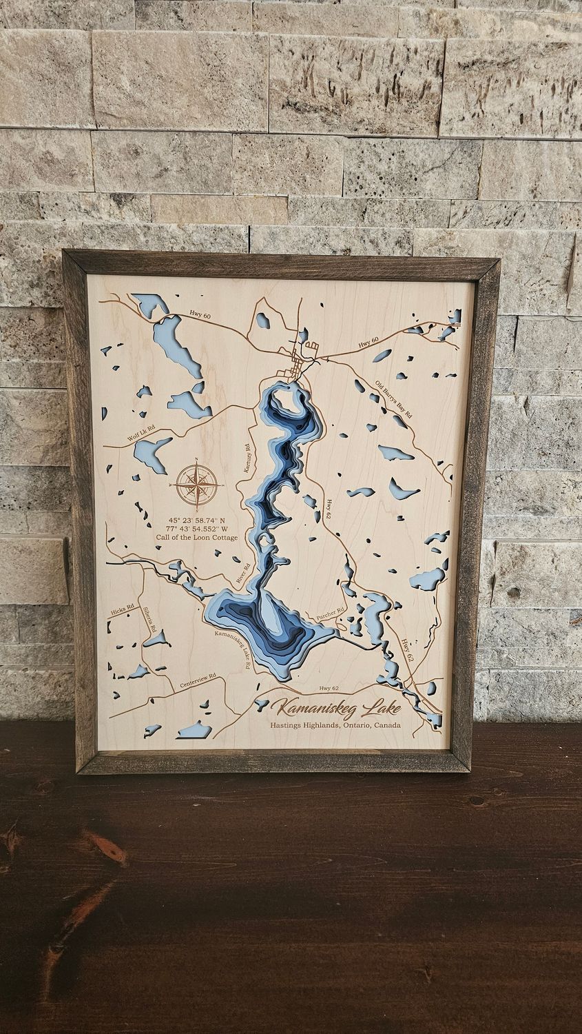 Kamaniskeg Lake 3D-Lake Maps