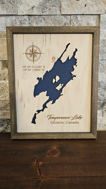 Temperance Single Layer Lake Maps