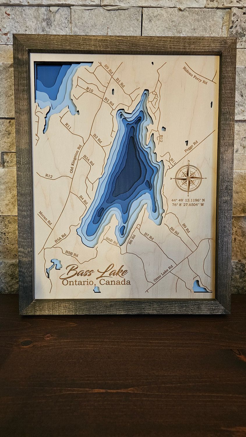 Bass Lake 3D-Lake Maps