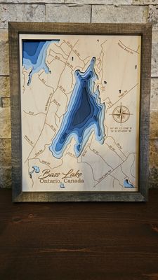 Bass Lake 3D-Lake Maps