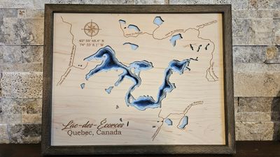Lac des Ecorces Lake 3D-Lake Maps