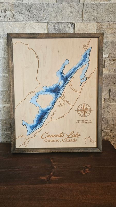 Canonto Lake 3D-Lake Maps