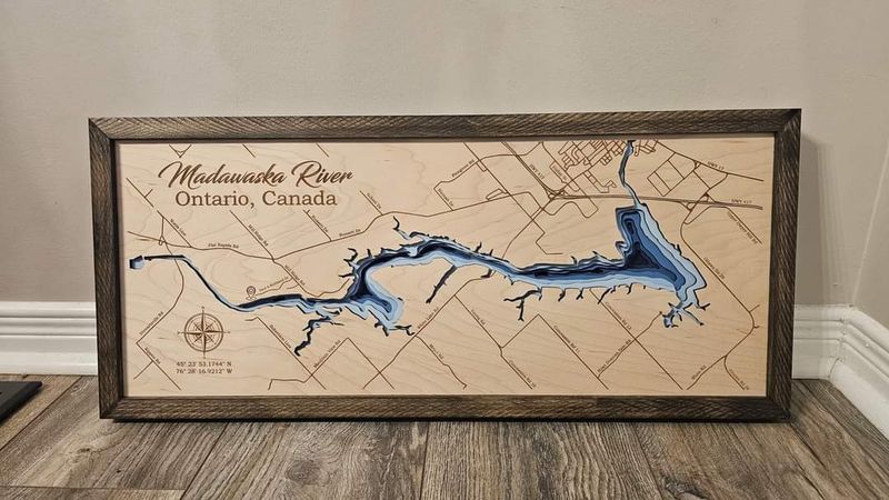 Madawaska River Landscape 3D-Lake Maps