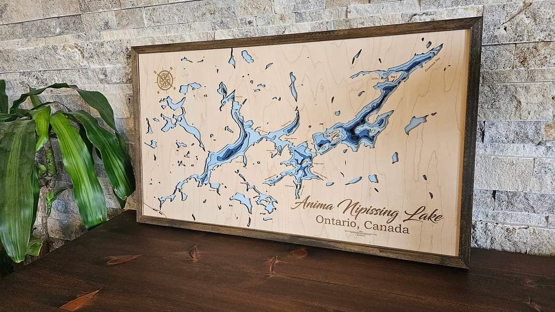Anima Nipissing Lake 3D-Lake Maps